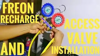 Chest Freezer Freon Recharge and Access Valve Installation