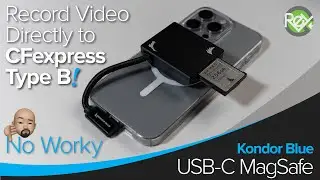 Kondor Blue USB-C Magsafe CFexpress Type B Recording Module!