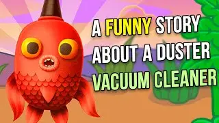 A funny story about a Duster vacuum cleaner (Animated story, funny cartoons) - Red Fish