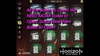 Opening Over 20 Pages of Random Boxes! Horizion: Zero Dawn NG+