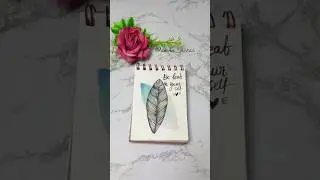 Easy Leaf illustration ideas | Watercolor Painting ideas | Quotes of the day 