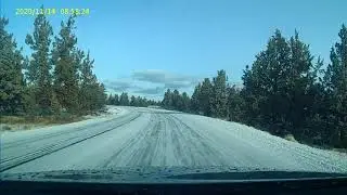 Driving to Hatfield Ponds in Icy Road