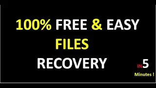 How to recover deleted photos and files free