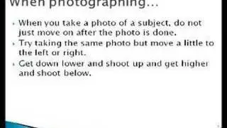 How to take Good Digital Pictures - Digital Photography Tips