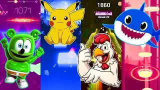 Gummy Bear x Pikachu x Mr.Chicken x Baby Shark