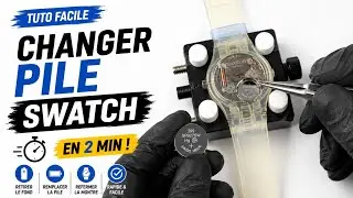 CHANGER PILE SWATCH - Remplacer la batterie d'une montre Swatch (Zoom + Détails)