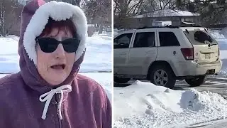 Bird watching grandma notices strange car parked outside, heart drops when she takes closer look