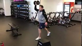 Split Squat DB Press