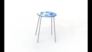 Solidworks Tutorial: Plastic Stool in the solidworks