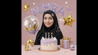 Best Ai 3D maker photo cute girl birthday name with Free Al Tools /birthday avatar Kaise Banaye2024