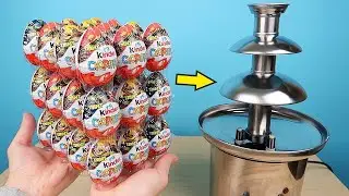 ¡HICE FUENTE de CHOCOLATE con 36 KINDER SORPRESA!