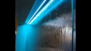 Водопад - фильтр - воздуха от пыли на воде из пеноплекса, стретч плёнки и того что под руками.