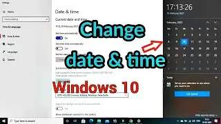 How to adjust time and date in windows 10 | set date and time Windows 10
