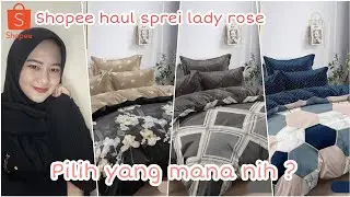 SHOPEE HAUL SPREI LADY ROSE AESTHETIC 180X200 | Room decor murah meriah