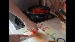 Making delicious scrumble eggs!