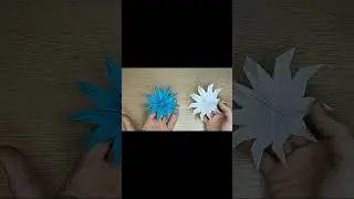 Как сделать Простые Снежинки из Бумаги. Новогодние Поделки