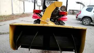 Installation of snowplow СН-1H on belarus 152 (MTZ 152)