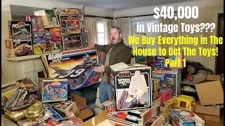80s Toy Hoard! We Buy the Contents of a House & Find $40K In Vintage GI Joe Star War & More! Part 1