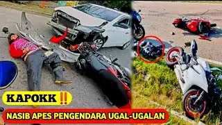 Beginilah Nasib Pengendara Ugal Ugalan - Rekaman Kejadian Tak Terduga Di Jalan!!!