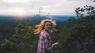 Sunset from Mt. Cheaha on the Pinhoti Trail