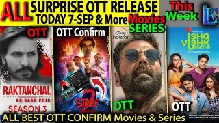 Stree2 OTT Release SEP NEW Hindi Movies Web-Series Raktanchal3, Sarfira, Ishq Vishk Rebound Netflix