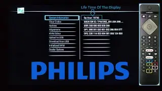 PHILIPS TV - Check  TV life time operating hours with Service Menu