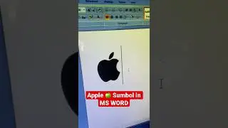 Apple 🍏 symbol in ms word