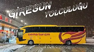 ROADS COVERED IN WHITE, UNDER HEAVY SNOW ISTANBUL - GIRESUN JOURNEY PART 1