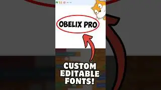 Custom Fonts TRICK in Scratch 😍   