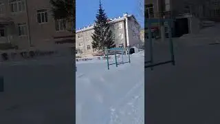 University campus || Covered with snow || Snowfall | mbbs in Russia #youtubeshorts #ytshorts #mbbs