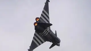 RAF Eurofighter typhoon “moggy” display best bits at RIAT 2024 - 4K