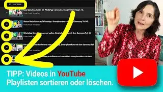 Tipp: Videos in YouTube Playlisten auf dem Computer sortieren oder löschen.