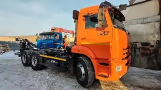 КАМАЗ бортовой с КМУ в наличии. В гостях у соседа Алмаза
