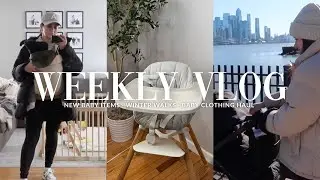 WEEKLY VLOG | new baby items, winter walks & baby clothing haul