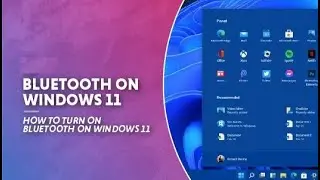 How to TURN ON / OFF BLUETOOTH on windows 11