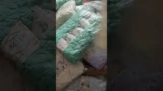 Распаковка  мешка пряжи  #вязание