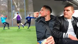 VOETBALLEN MET HET VRIENDENTEAM & EEN VERWARDE MAN!
