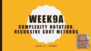 Java2-09c - Recursive Sort Algorithms - Quick Sort