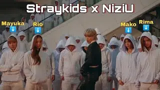 NiziU dancing to Stray Kids Song, Stray Kids Reacting to NiziU!