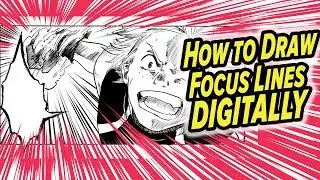 Digital Manga Effects - Focus lines & Flash