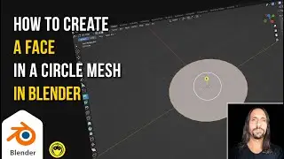 Blender tip: How to quickly create a Face in a Circle Mesh