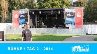 Bühne (Aufbau Tag 2) - DettenRockt Festival 2014