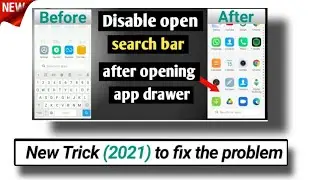 How to disable open search after opening app drawer redmi 9 || App Drawer Kaise Hataye 🤔