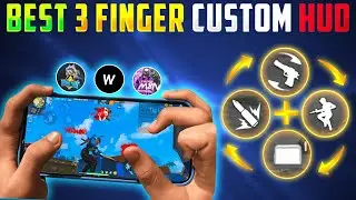 3 Finger Super Movement Custom HUD | Best Custom Hud Settings In Free Fire | 3 Finger Custom Hud