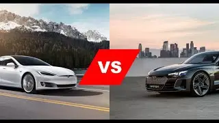 DRAG RACE! AUDI R8 V10 PLUS VS TESLA MODEL S P100D!