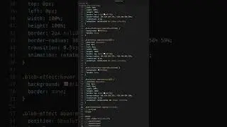 Blob Effect | HTML CSS 
