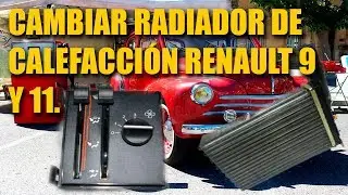 How to change the renault 9´s heating radiator.