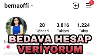 INSTAGRAM BEDAVADAN HESAP VERİYORUM