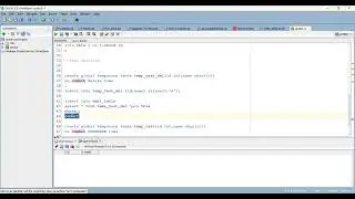 Temporary tables in Oracle project with examples