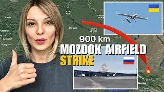 UKRAINIAN UAV: MOZDOK MILITARY AIRFIELD STRIKE Vlog 709: War in Ukraine
